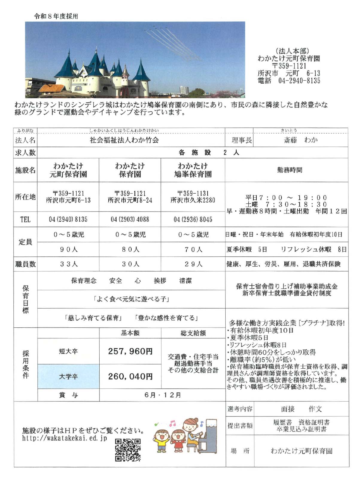 正規職員募集耍項 画像